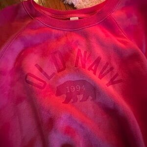 Old Navy Pink Bear Sweatshirt